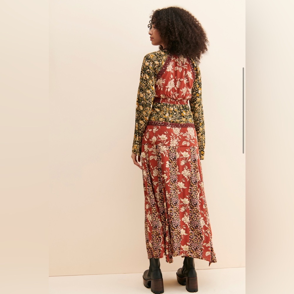 FREE PEOPLE TILDA WRAP DRESS NWOT LARGE - Picture 4 of 11